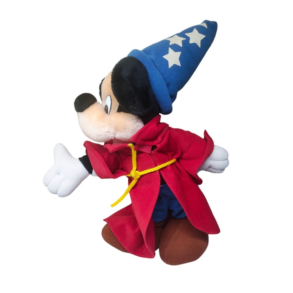 Disneyland Disney World Fantasia Mickey Mouse Plush Wizard Vintage 1980's‎